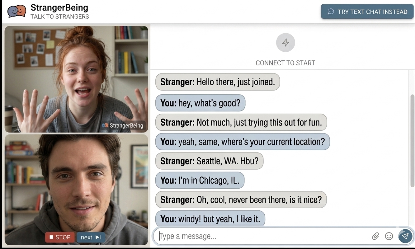 Desktop Video Chat Interface